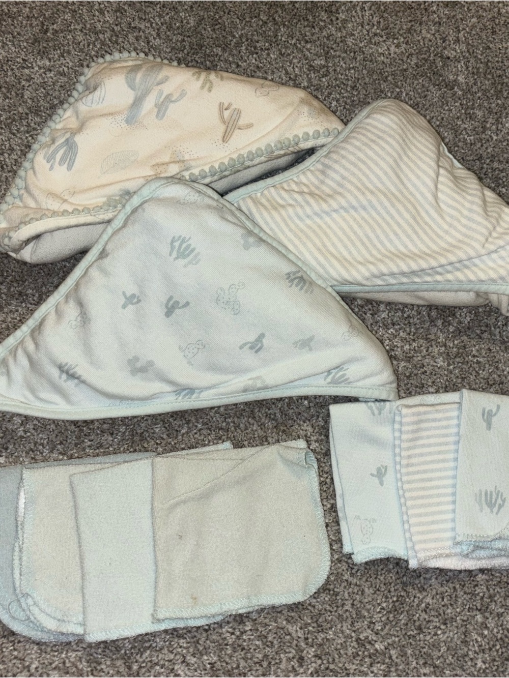 Baby hooded towel and wash rags